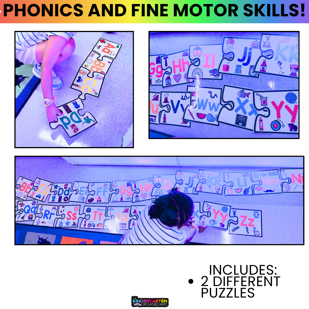 GIANT Letters and Beginning Sounds Floor Puzzles!