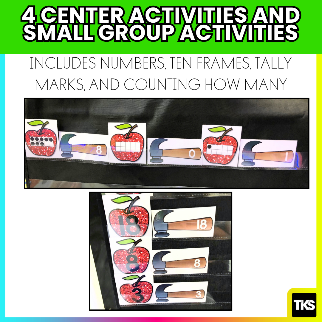 Apple Math Centers:  APPLES Numbers And Counting