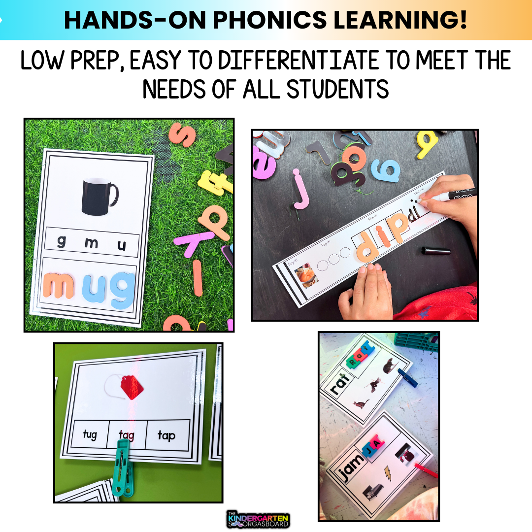 CVC Word Work Centers