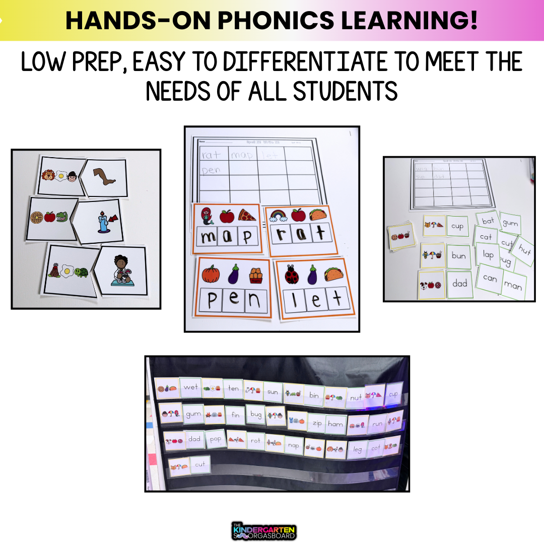CVC Phonics Secret Words! CVC Mystery Words Phonics Activities