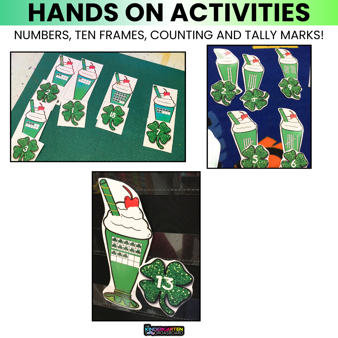 St. Patrick's Day Activities:  Shamrock Numbers and Counting
