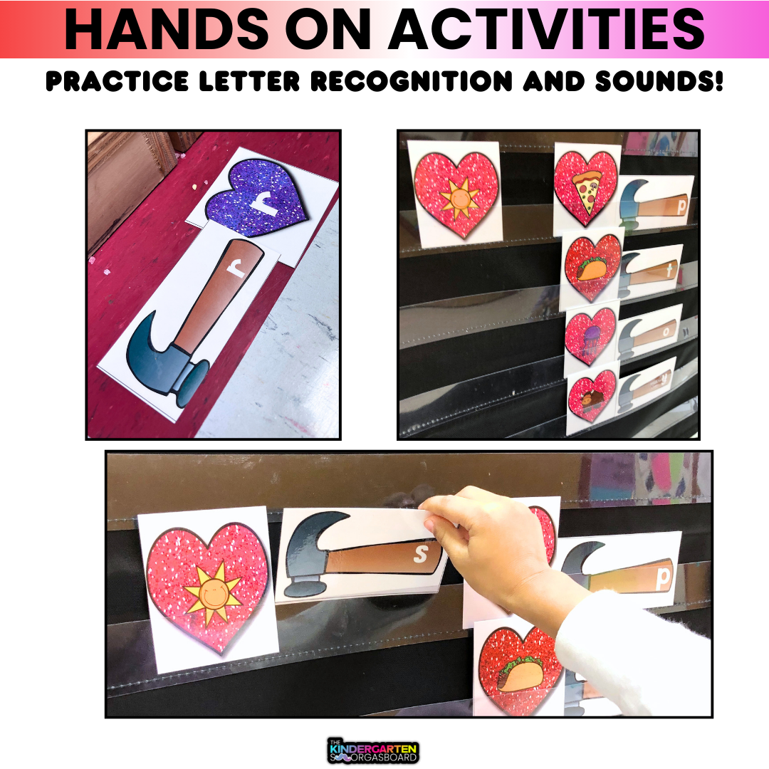 February Activities: Valentine's Day Letters and Sounds Games