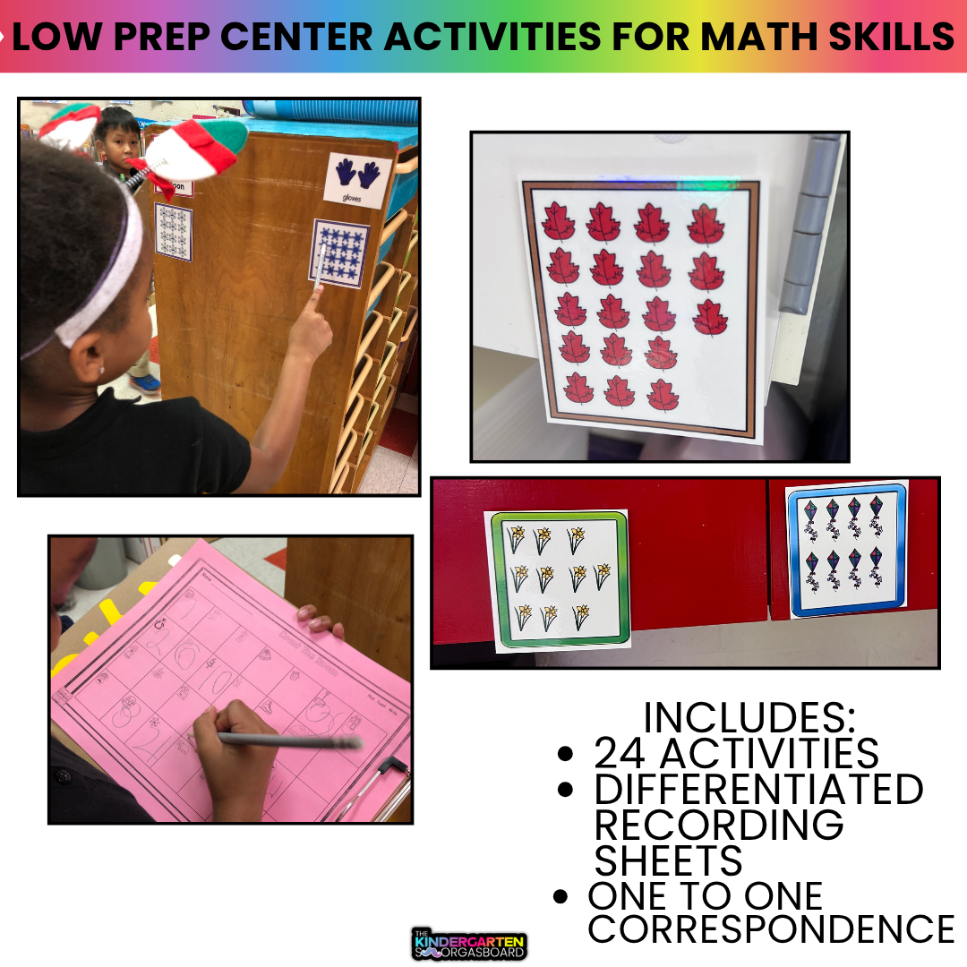 Count the Room Activities for Kindergarten & First Grade-Year Long Math Centers