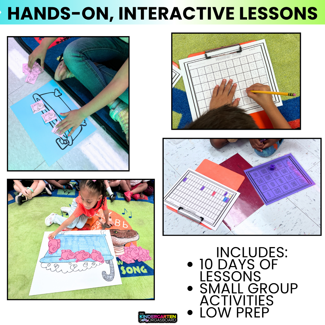 Counting To 10 & 20 Lessons & Activities In Kindergarten: Math Lessons