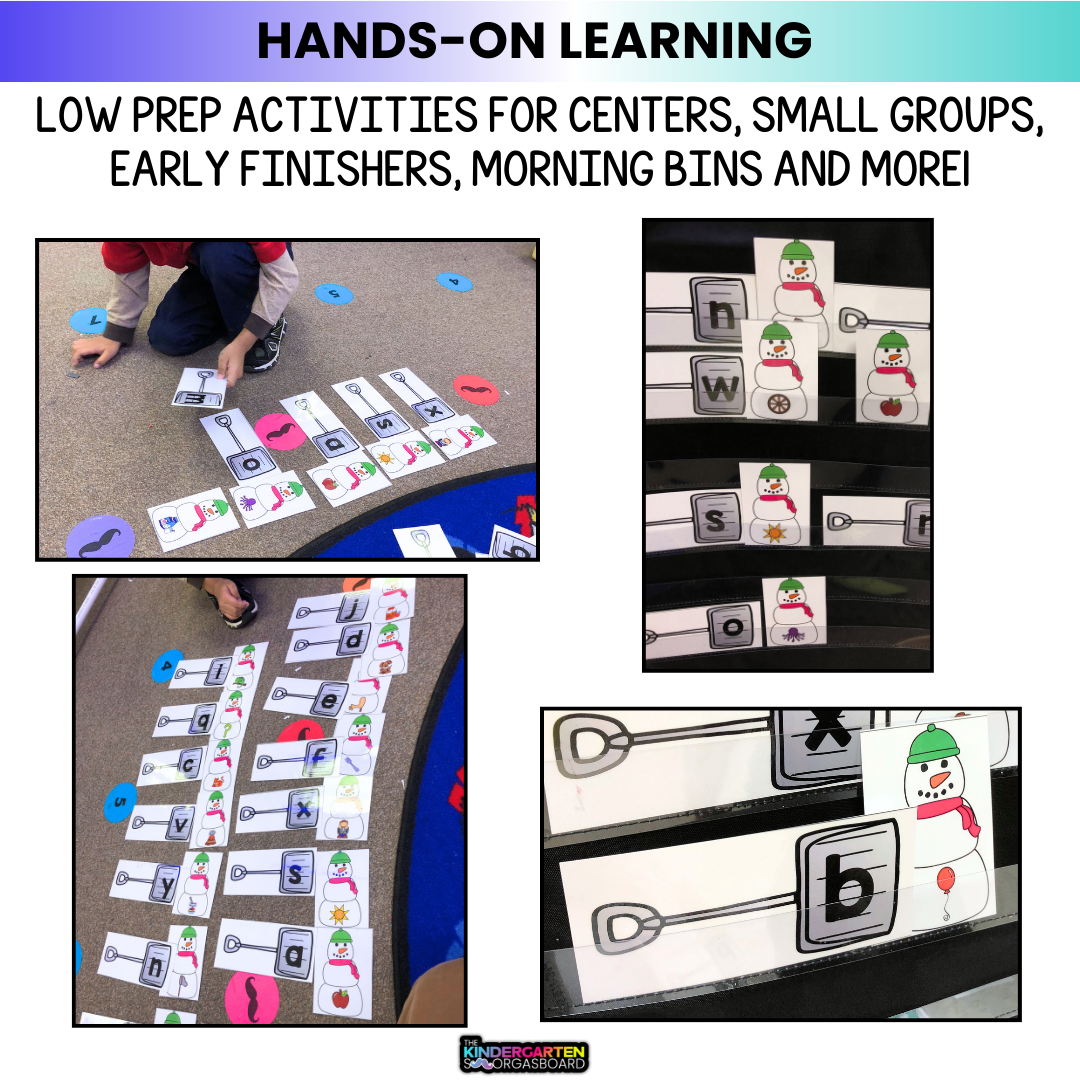 Snowman Activities: Letters And Sounds