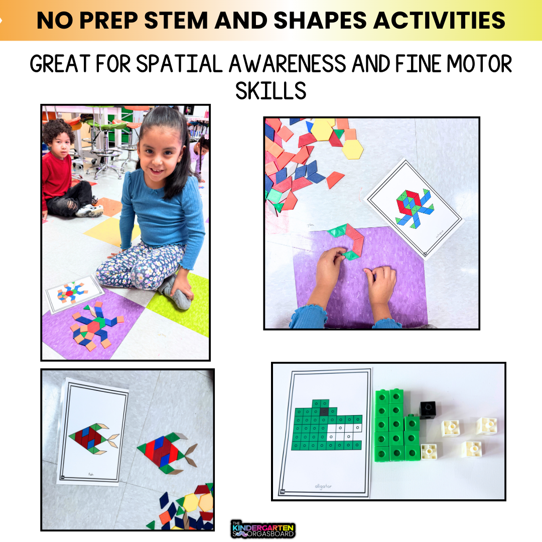 Pattern Block Animal Mats And Counting Cube Animal Mats