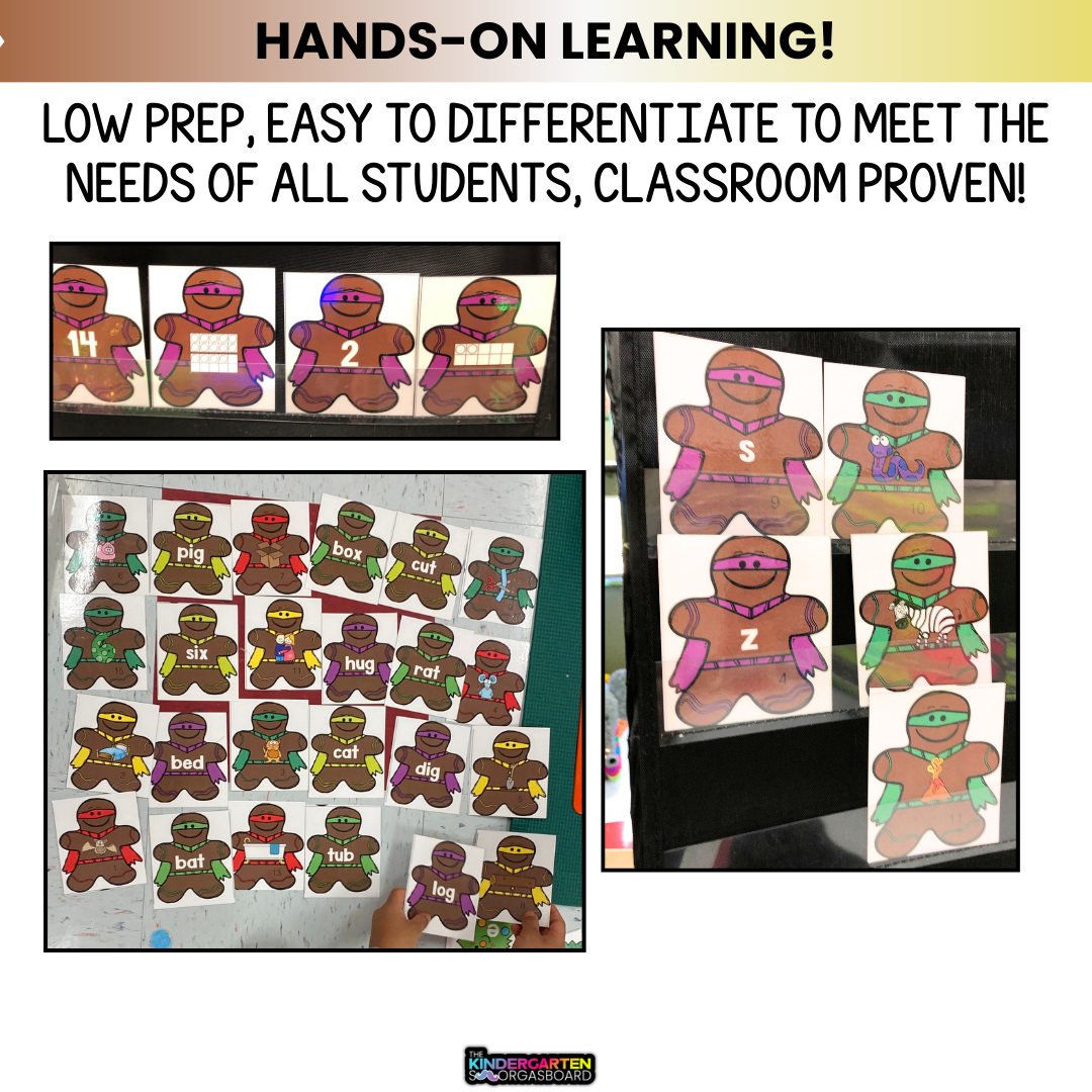 Gingerbread Activities: Gingerbread Superhero Centers