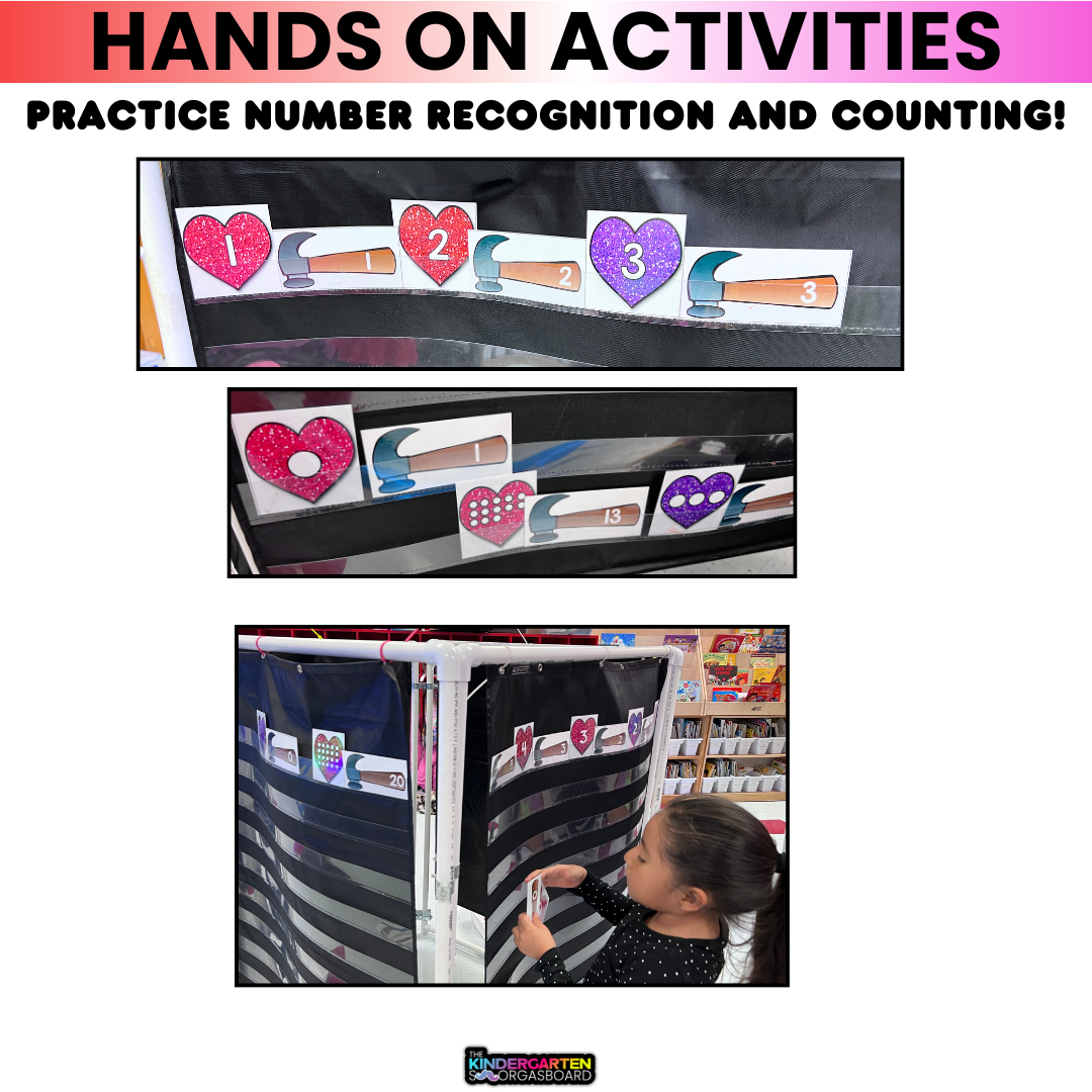 February Activities: Valentine's Math: Numbers And Counting To 20