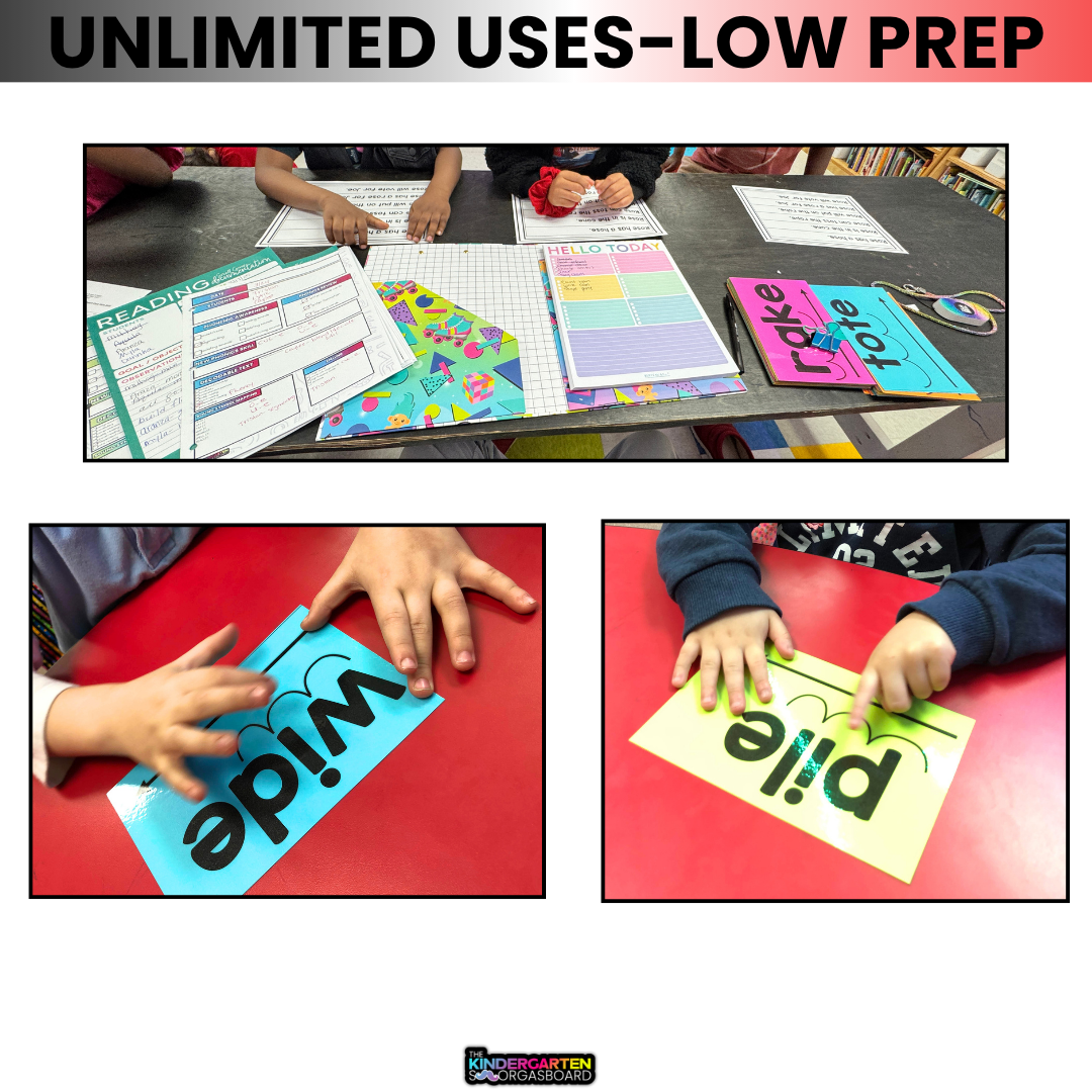 CVCE Flashcards: Phonics Flashcards And Blending Words Activities