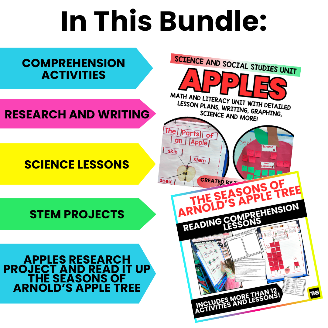 Apples Literacy And Science Bundle
