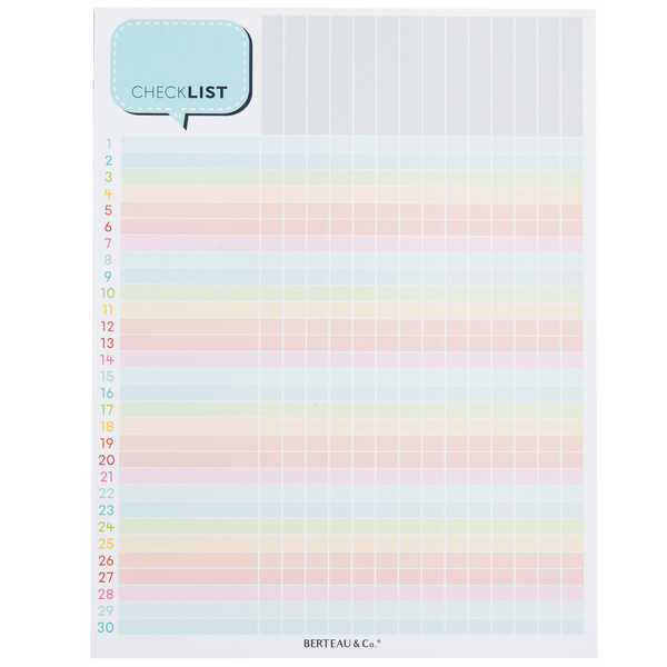 Notepad - Checklist – The Kindergarten Smorgasboard Online Store