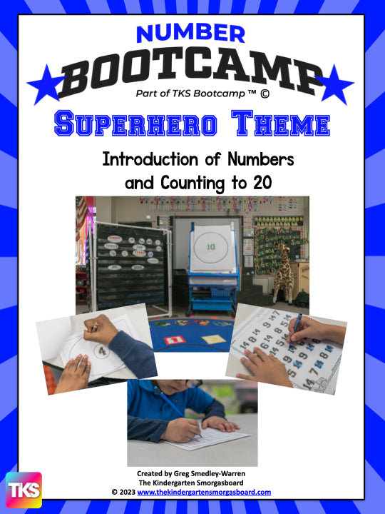 Number Bootcamp: Numbers and Counting 1-20 (Superhero Theme)