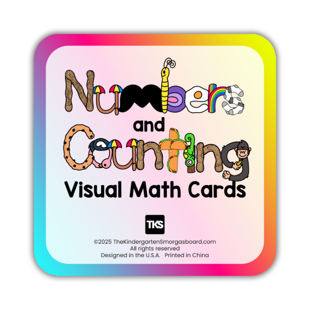 Numbers and Counting Visual Math Cards Set – The Kindergarten ...