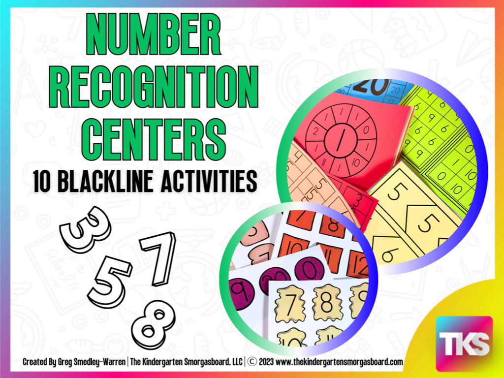 Writing Numbers Center Number Recognition Centers – The Kindergarten Smorgasboard Online Store