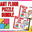 GIANT Floor Puzzles BUNDLE: Letters, Sounds, Numbers, and Counting!