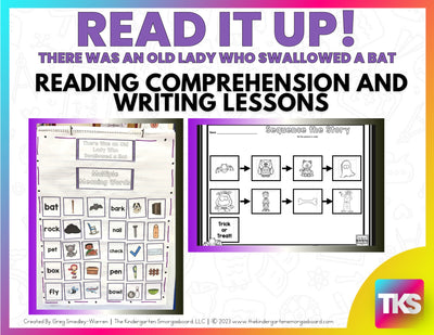 There Was an Old Lady Who Swallowed a Bat Reading Comprehension Activities - Read It Up!