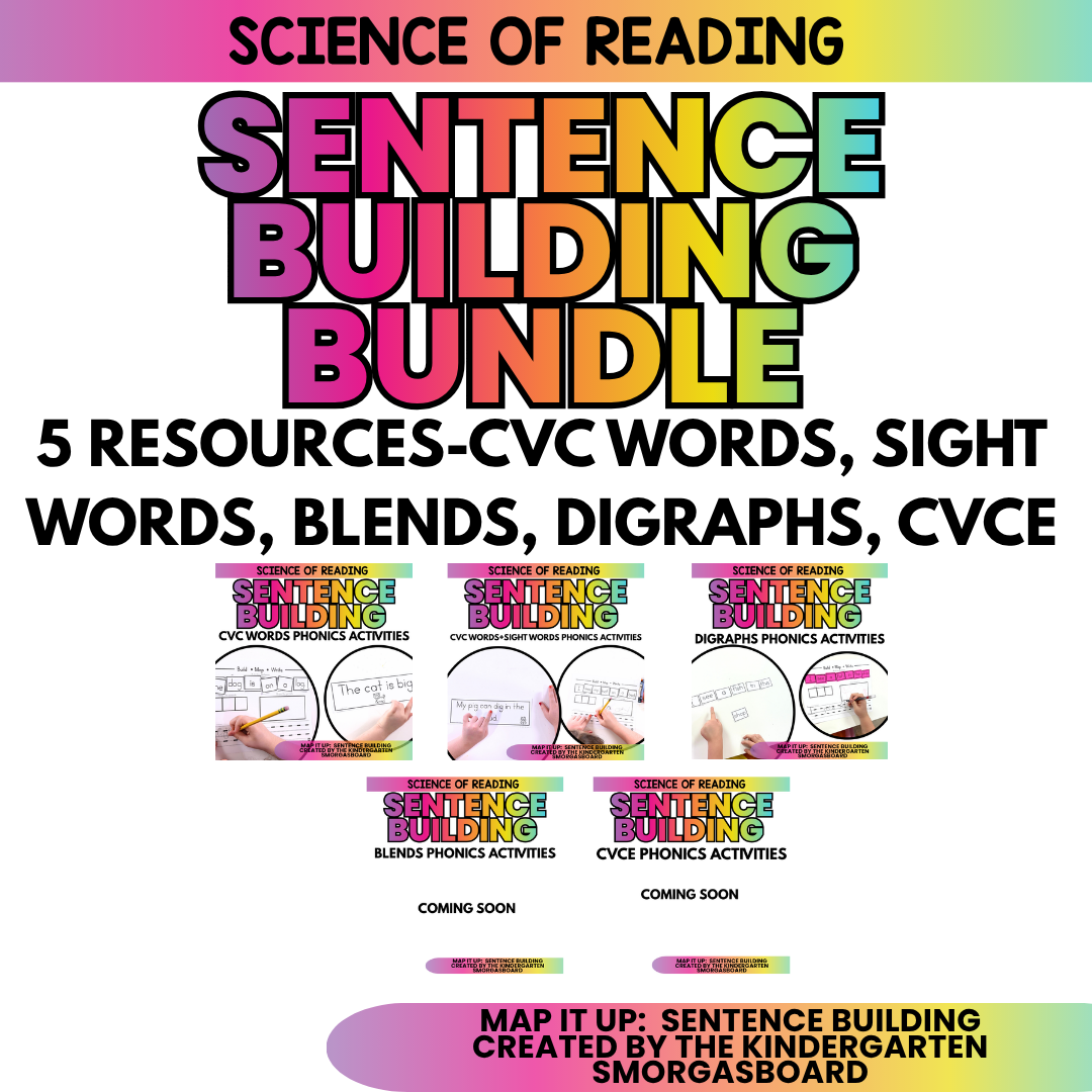 Building SentenceS & Sentence Writing BUNDLE | Phonics And Fluency Activities |