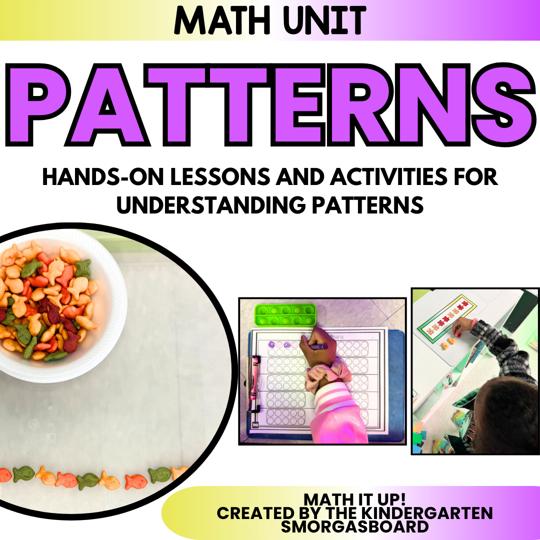 Patterns Math Unit With Patterns Worksheets And Number Patterns Activi ...