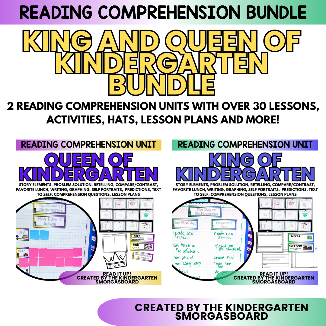 https://www.teacherspayteachers.com/Product/King-Of-Kindergarten-Queen-Of-Kindergarten-Reading-Comprehension-Bundle-8223455