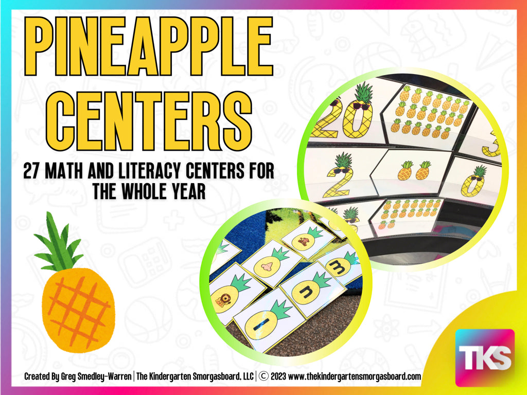 Pineapple Math and Literacy Centers