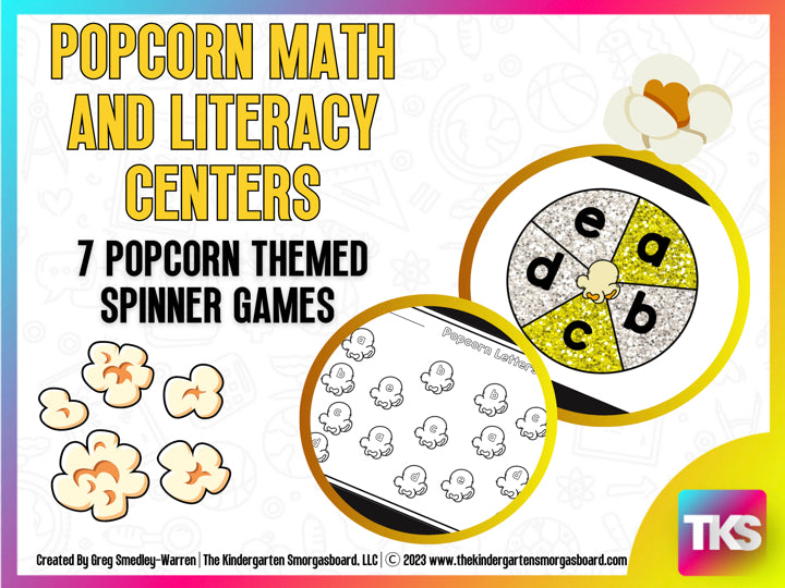 Popcorn Math and Literacy Centers