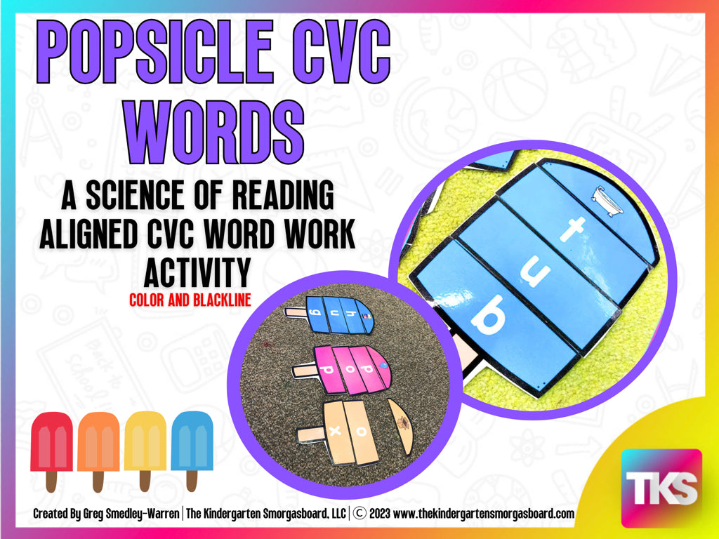 Popsicle CVC Word Puzzles