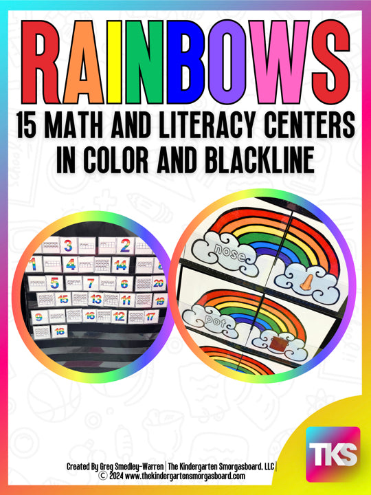 Rainbow Math & Literacy Centers