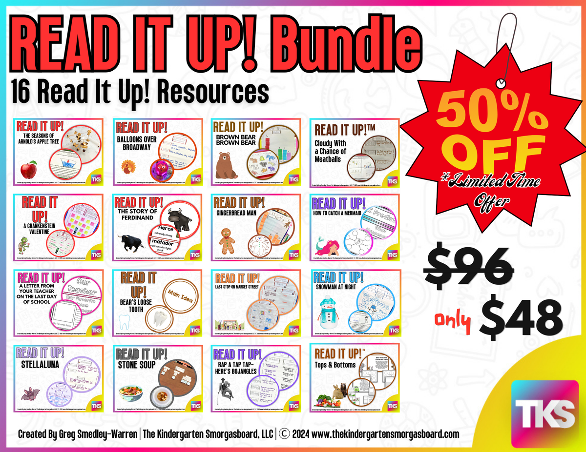 Read It Up! Bundle – The Kindergarten Smorgasboard Online Store