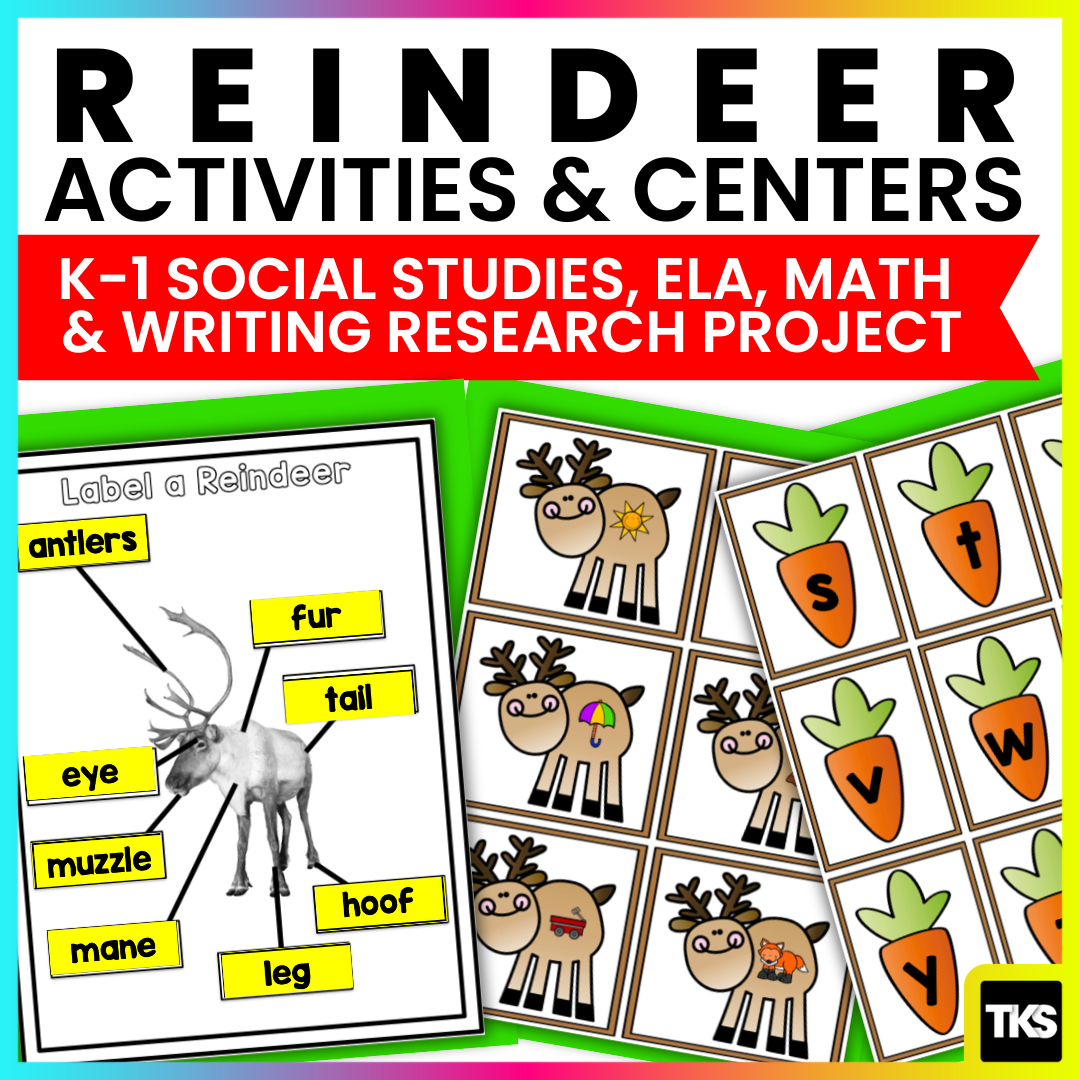 Reindeer: A Research and Writing Project PLUS Centers!