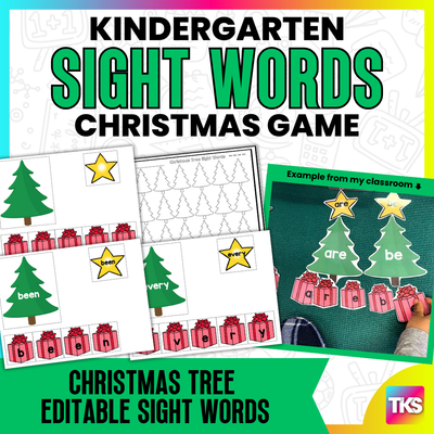 Christmas Tree Editable Sight Words