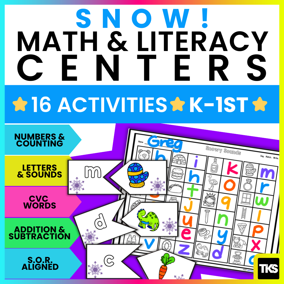 Snow! A Winter Math and Literacy Unit