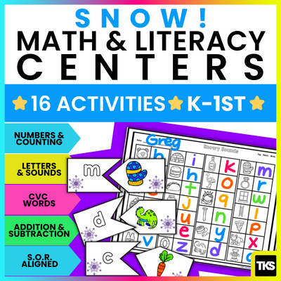 Snow! A Winter Math and Literacy Unit