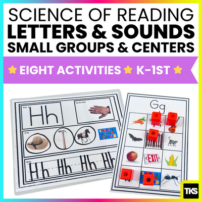 Science of Reading Letters & Sounds Centers