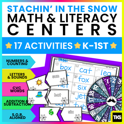 Stachin' in the Snow: Winter Math and Literacy Centers