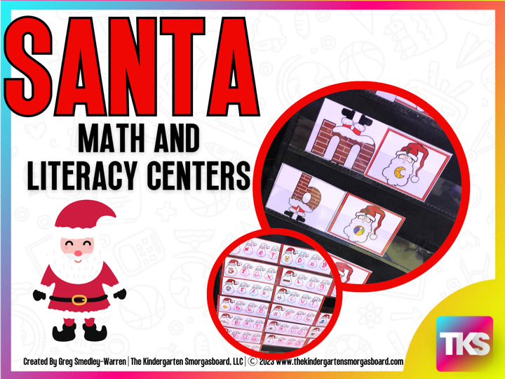 Santa Math and Literacy Centers