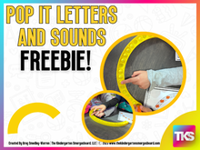 Pop It Letters and Sounds Freebie