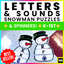 Snowman Letters & Sounds - Puzzles & Spinners