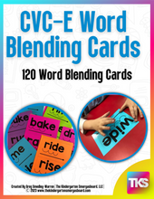 CVC-E Word Blending Cards