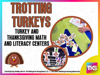 Trotting Turkeys Math and Literacy Centers