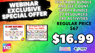 Webinar Special - Centers Without Tears - Ten Frames Bundle & See Count Graph Bundle