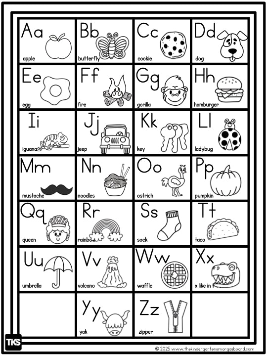 Alphabet Chart