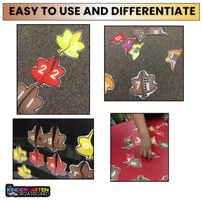 Leaf Puzzles: Letters, Sounds, Numbers, and Counting