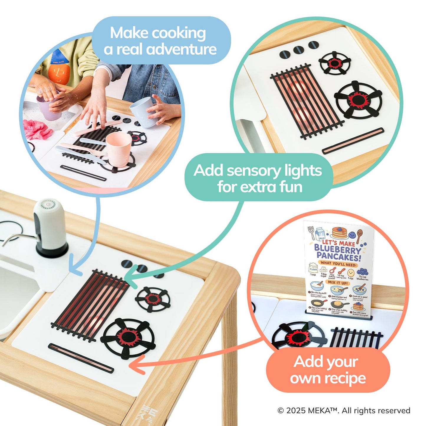 Sensory Table + Play Kitchen Kit