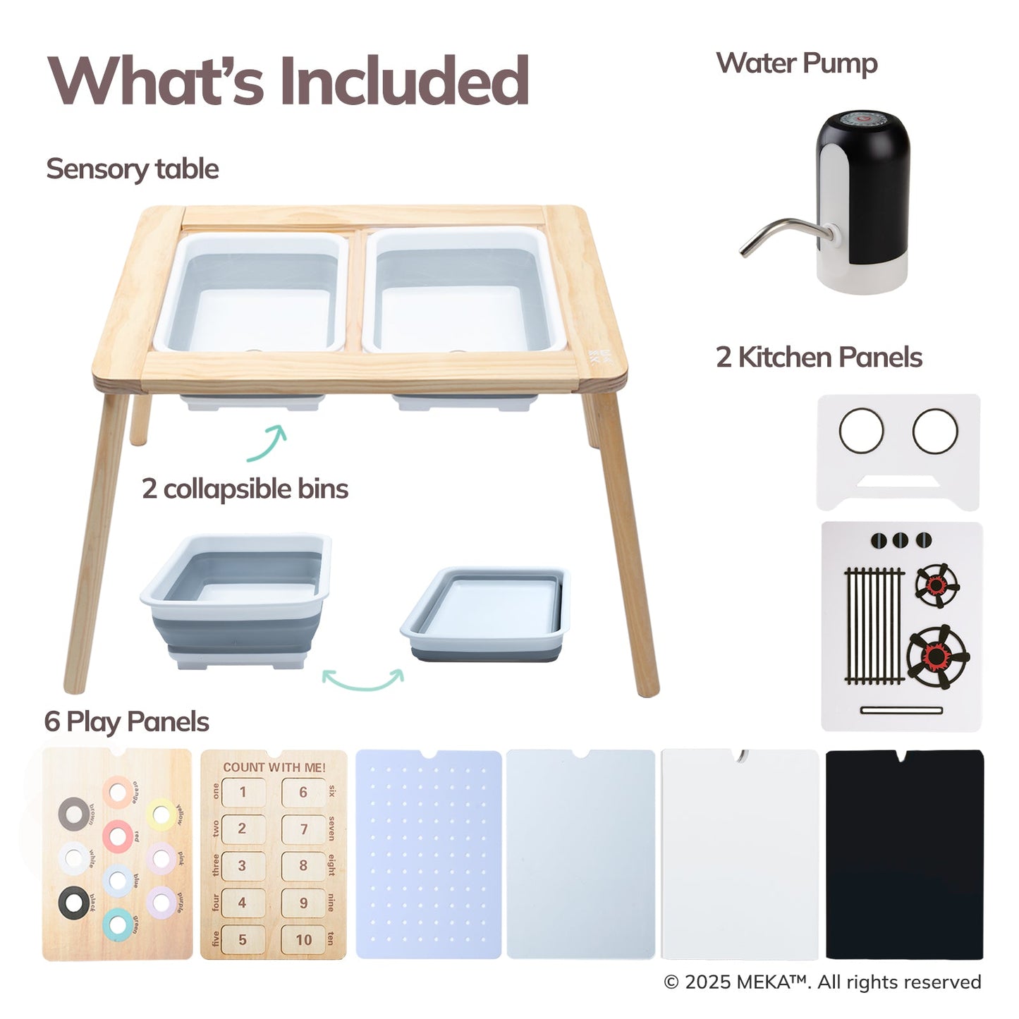 Sensory Table + Play Kitchen Kit