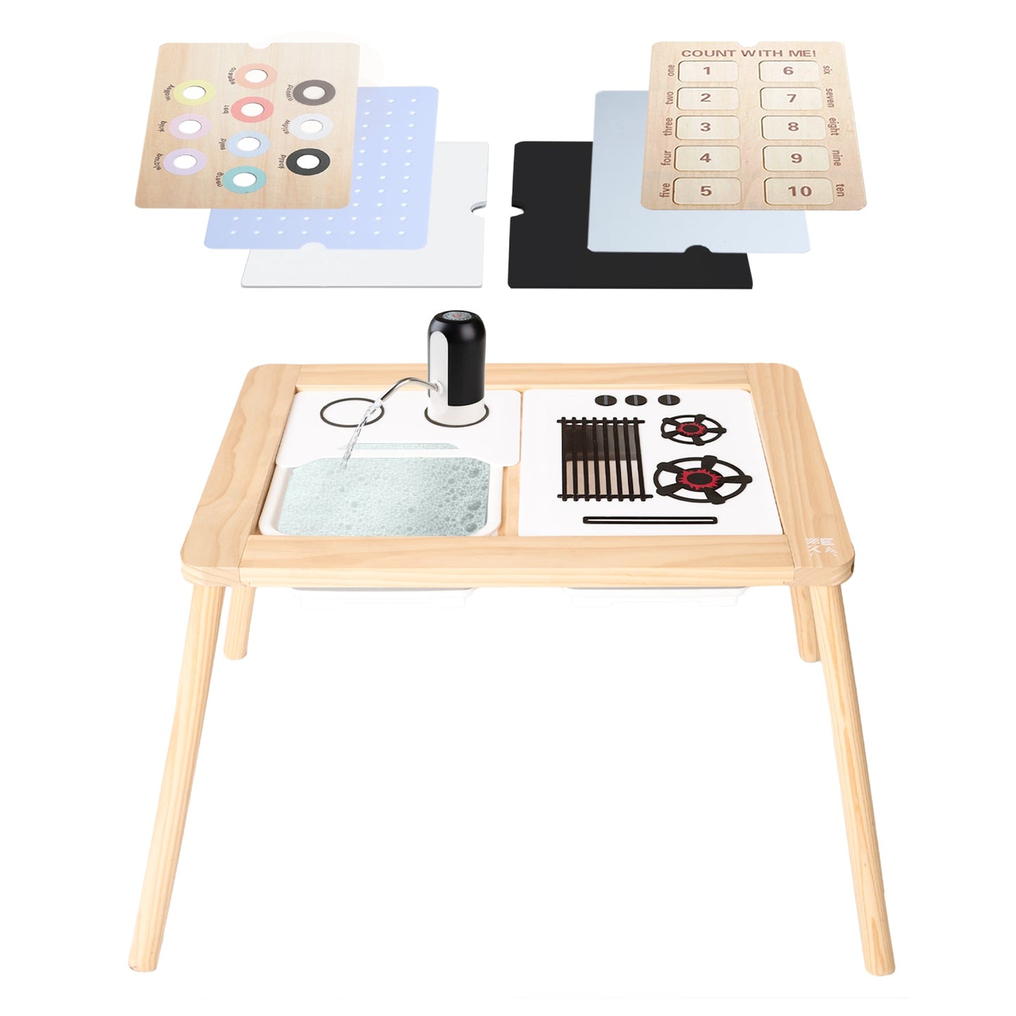 Sensory Table + Play Kitchen Kit