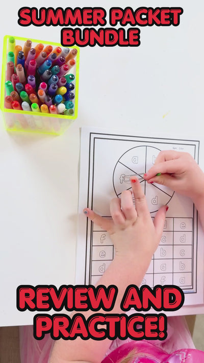 Summer Packet Bundle | Summer Worksheets | Spinner Activities l 100 Worksheets