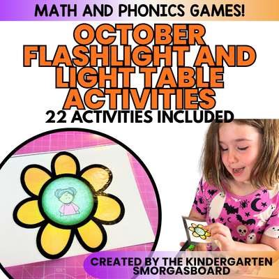 Flashlight Activities: October Flashlight Games And Light Table Activities