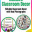Rainbows Classroom Set Decor: Alphabet, Numbers & More