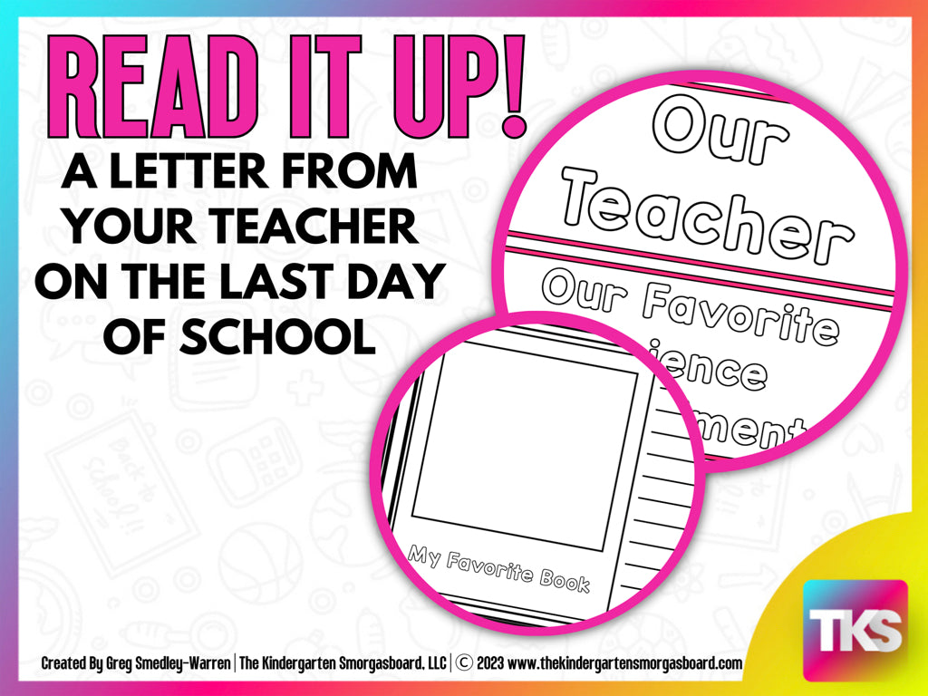 Read It Up! A Letter From Your Teacher On The Last Day of School