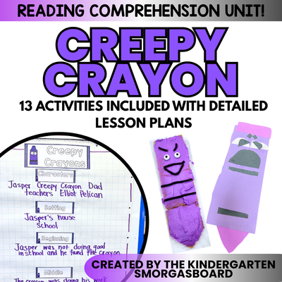 Creepy Crayon Read Aloud Activities | October Comprehension Lessons